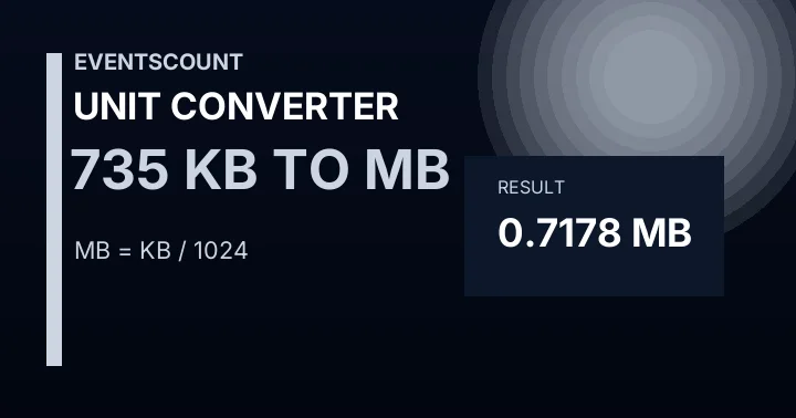 735 KB To MB