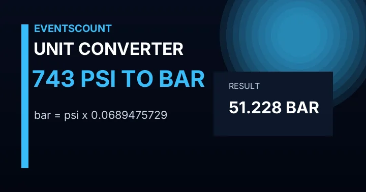 743 Psi To Bar