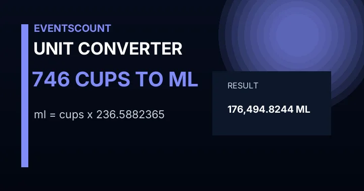 746 Cups To Ml