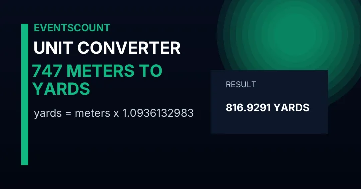 747 Meters To Yards