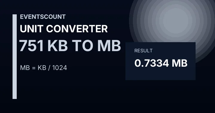 751 KB To MB