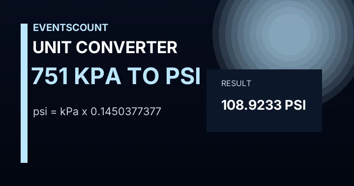 751 KPa To Psi
