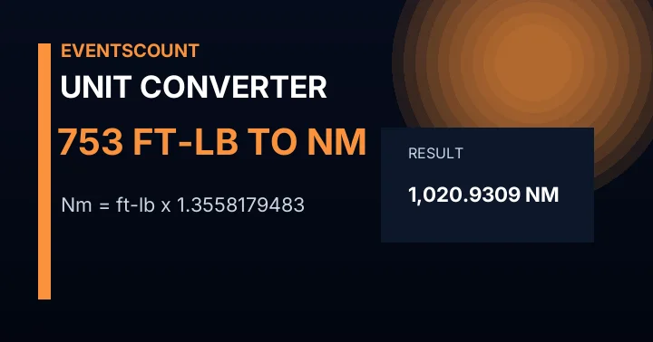 753 Ft-lb To Nm