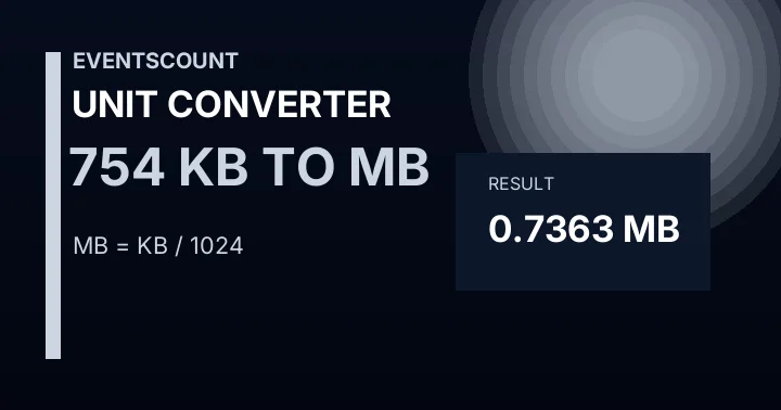 754 KB To MB