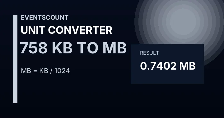 758 KB To MB