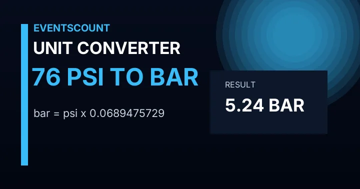 76 Psi To Bar