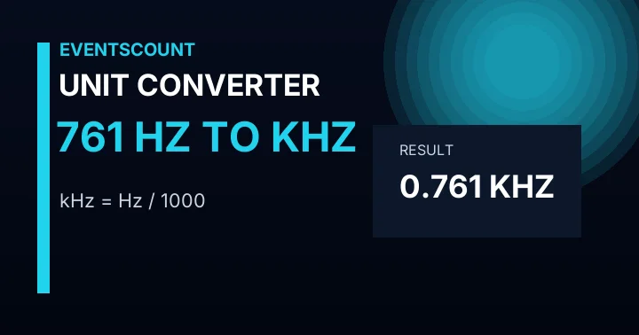 761 Hz To KHz