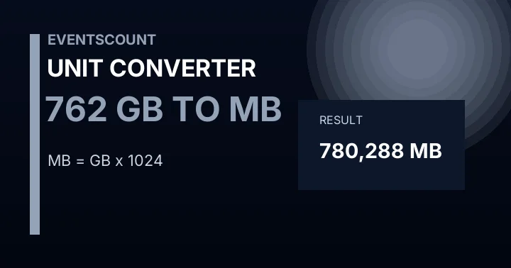 762 GB To MB