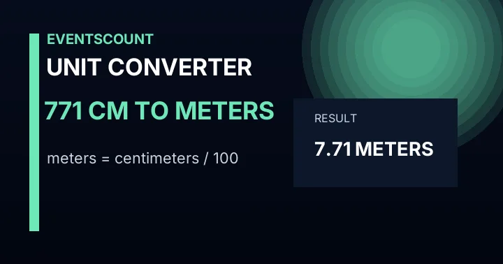 771 Cm To Meters