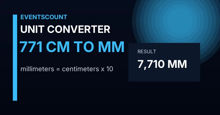 771 Cm To Mm