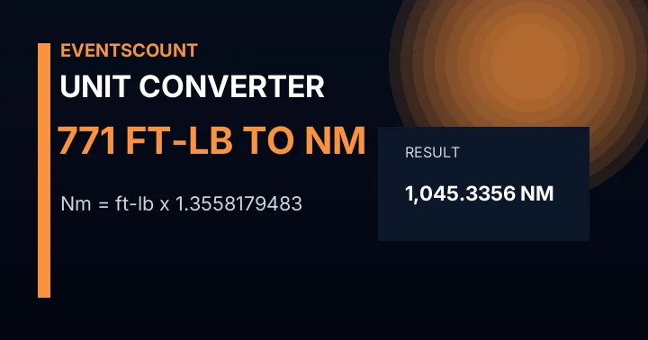 771 Ft-lb To Nm