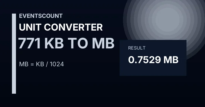 771 KB To MB