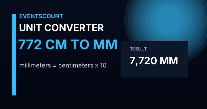 772 Cm To Mm