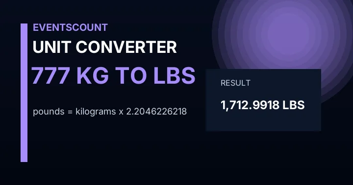 777 Kg To Lbs