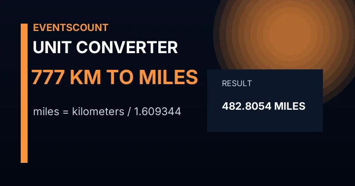 777 Km To Miles