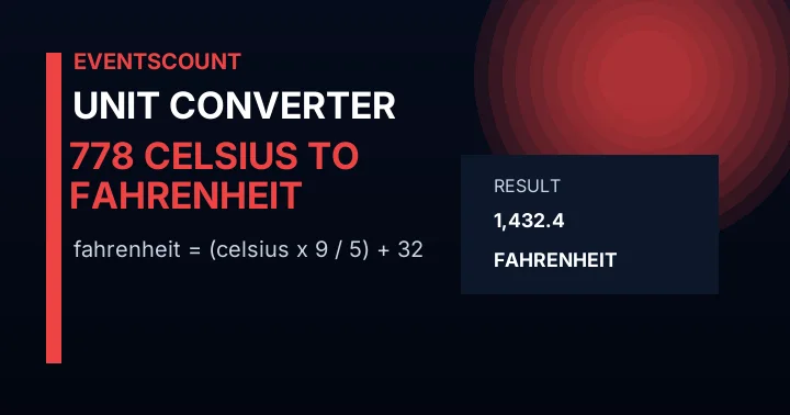 778 C to F