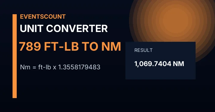 789 Ft-lb To Nm