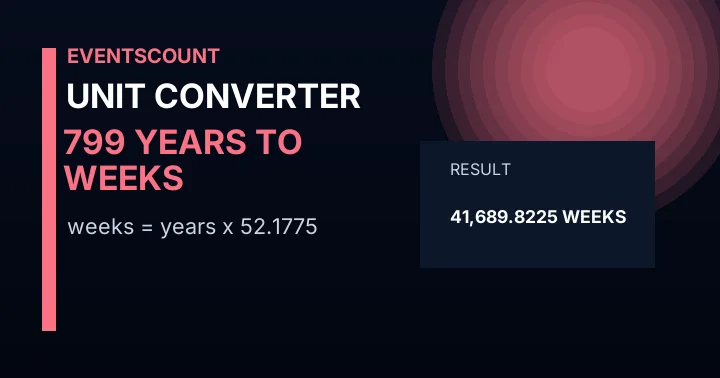 799 Years To Weeks