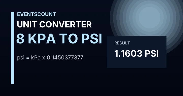 8 KPa To Psi