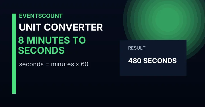 8 Minutes To Seconds
