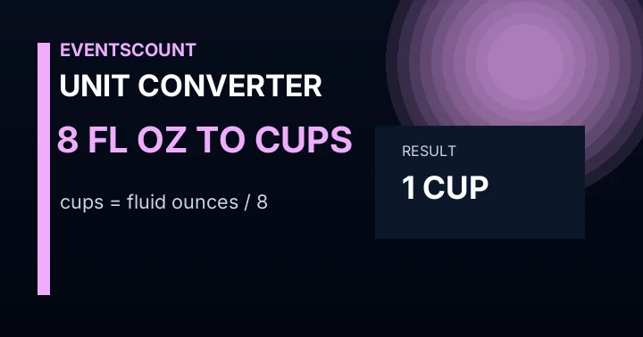 8 Fl Oz To Cups