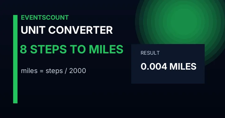 8 Steps To Miles