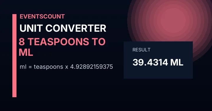 8 Teaspoons To Ml