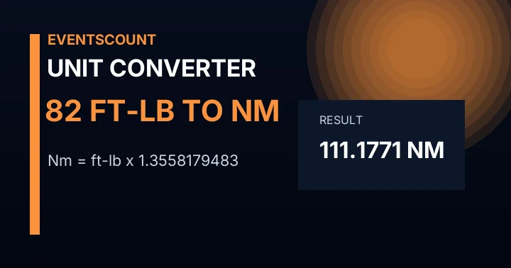 82 Ft-lb To Nm