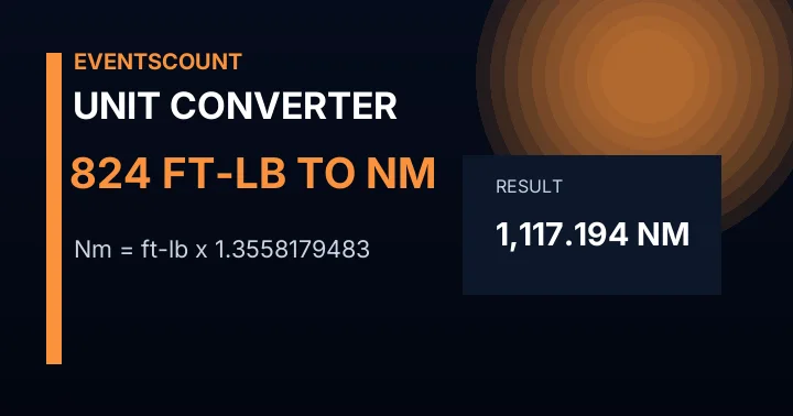 824 Ft-lb To Nm