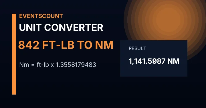 842 Ft-lb To Nm