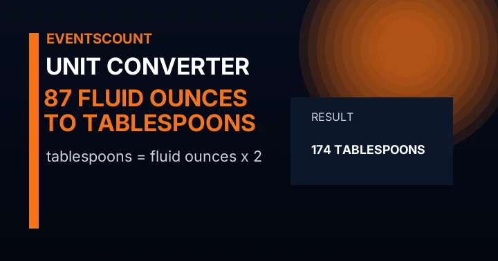 87 Fluid Ounces To Tablespoons