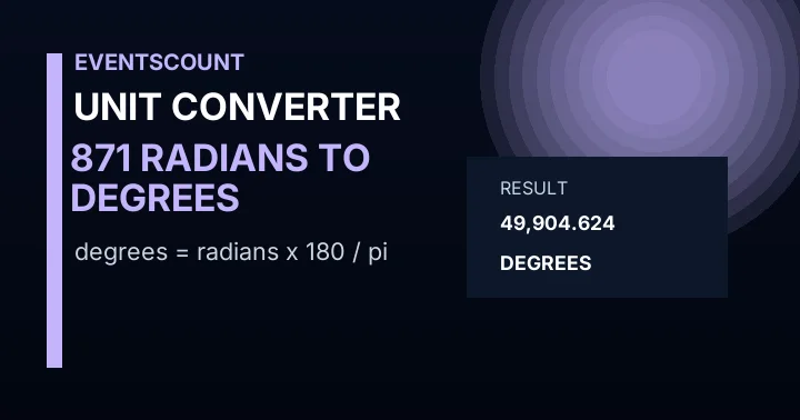 871 Radians To Degrees