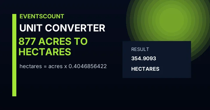 877 Acres To Hectares