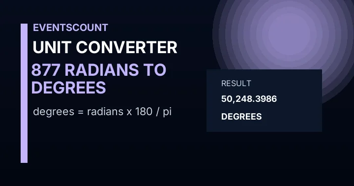877 Radians To Degrees