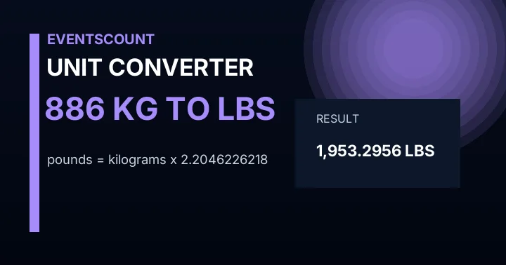 886 Kg To Lbs