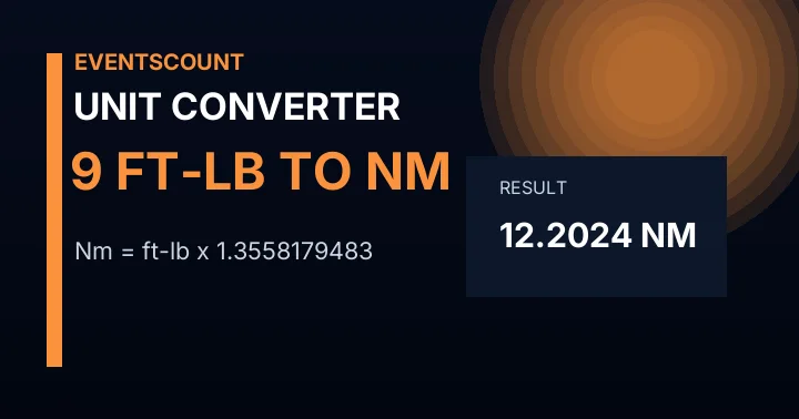 9 Ft-lb To Nm