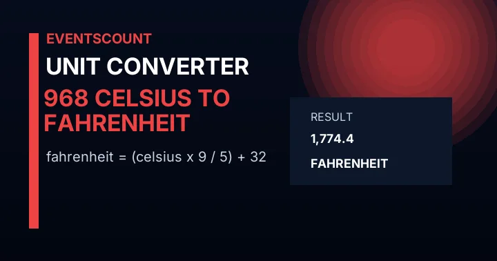 968 C to F