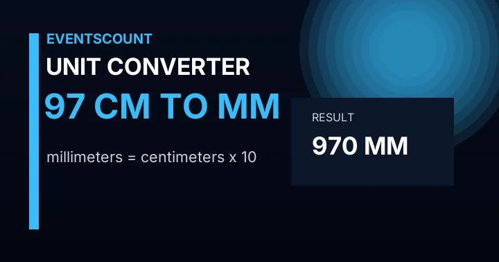 97 Cm To Mm