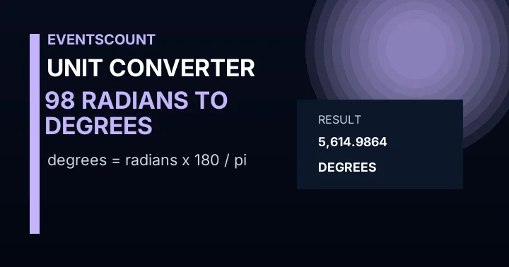 98 Radians To Degrees