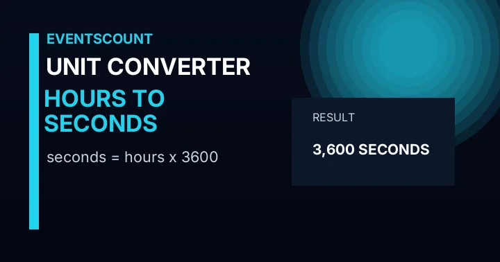 Hours to Seconds Converter