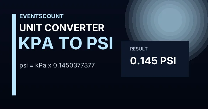 kPa to PSI Converter