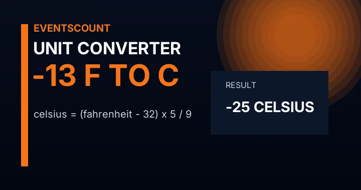 -13 F to C