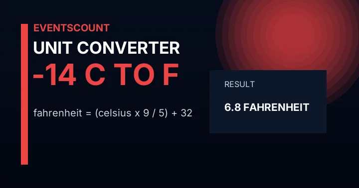 -14 C to F