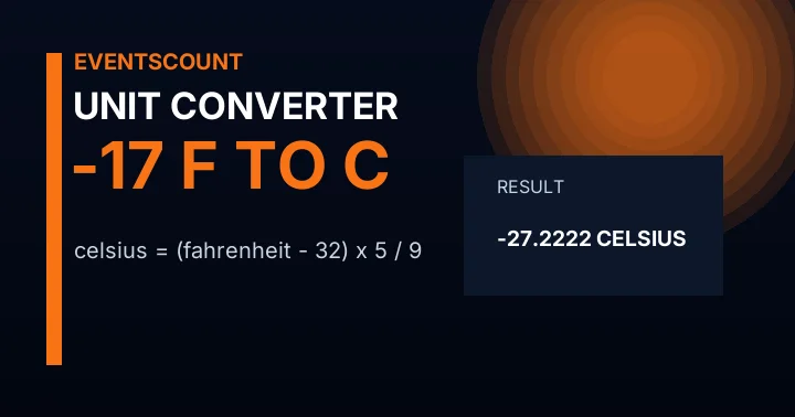 -17 F to C