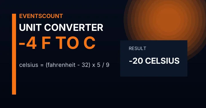 -4 F to C