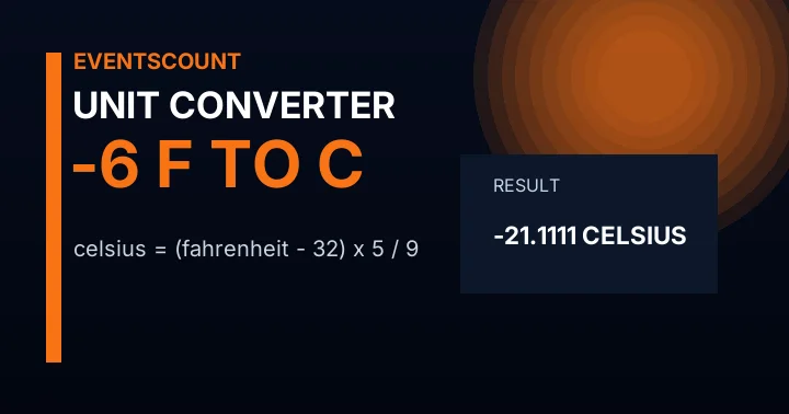 -6 F to C