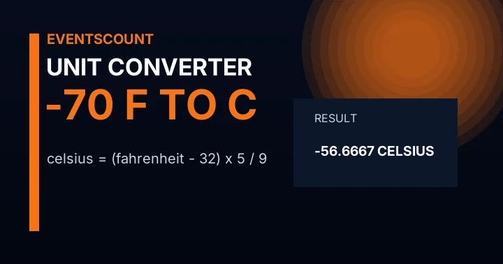 -70 F to C