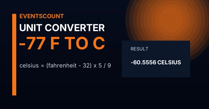 -77 F to C