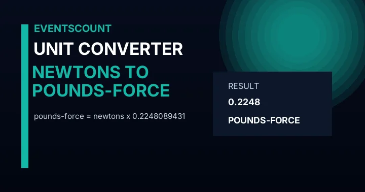 Newtons to Pounds-force Converter