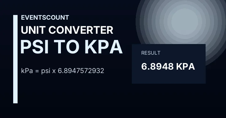 PSI to kPa Converter